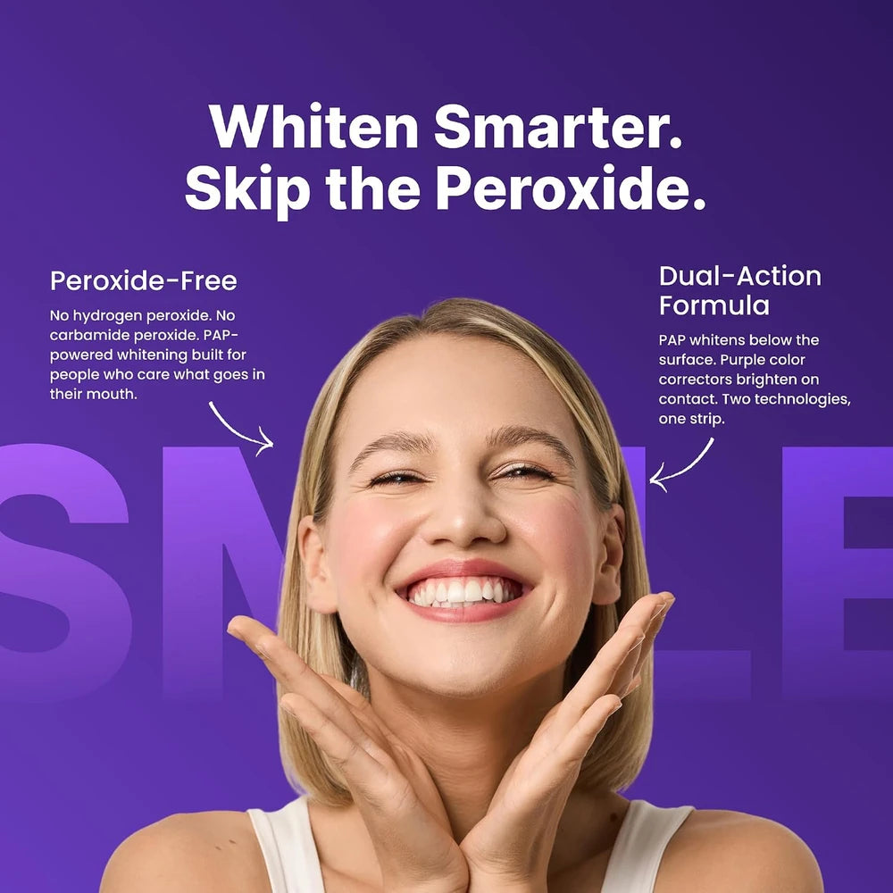 DrDent Purple Teeth Whitening Strips