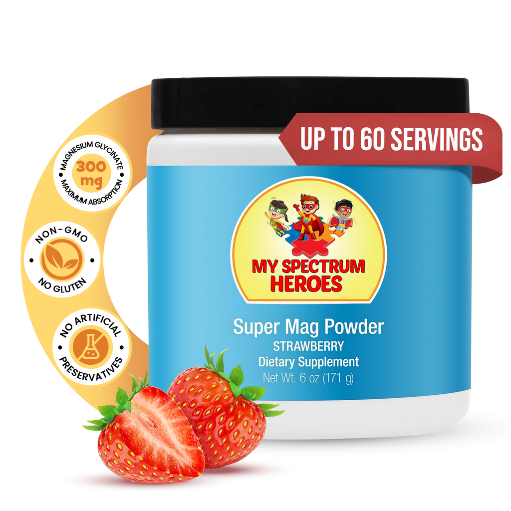 Super Mag Powder – Kids Magnesium (Strawberry)