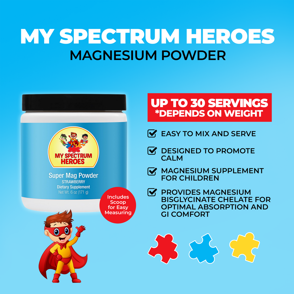 Super Mag Powder – Kids Magnesium (Strawberry)