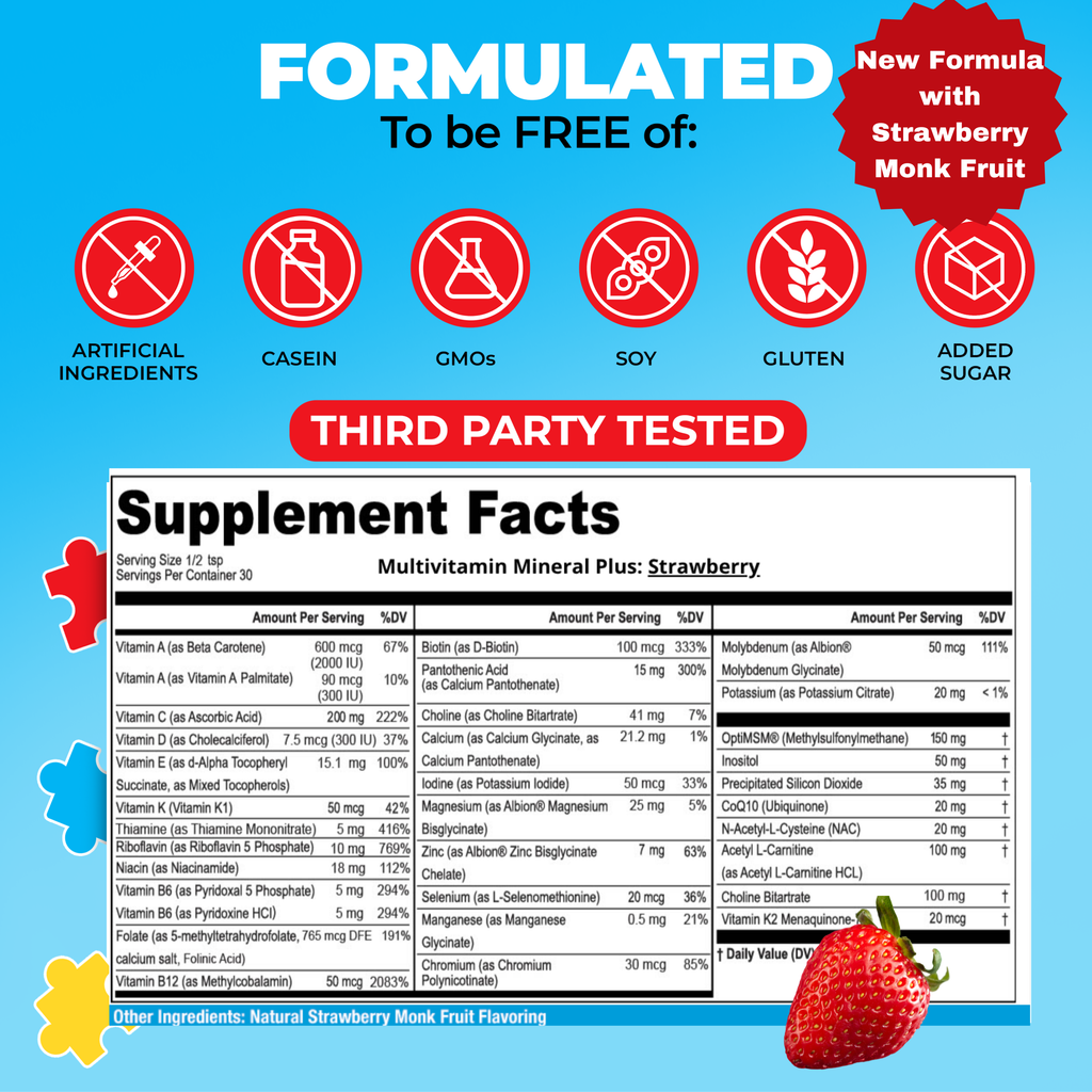 Kids Multivitamin Mineral Plus Powder