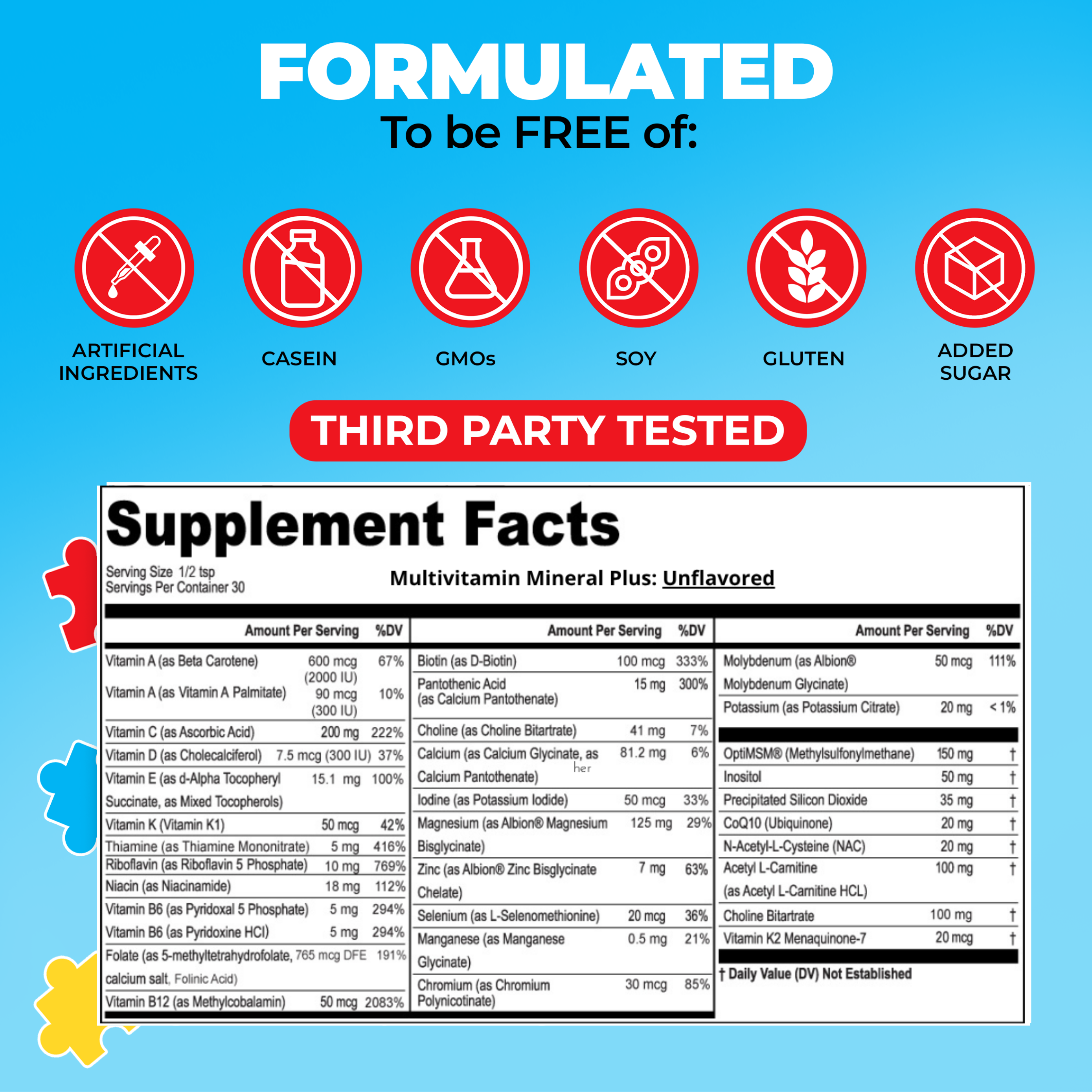 Kids Multivitamin Mineral Plus Powder